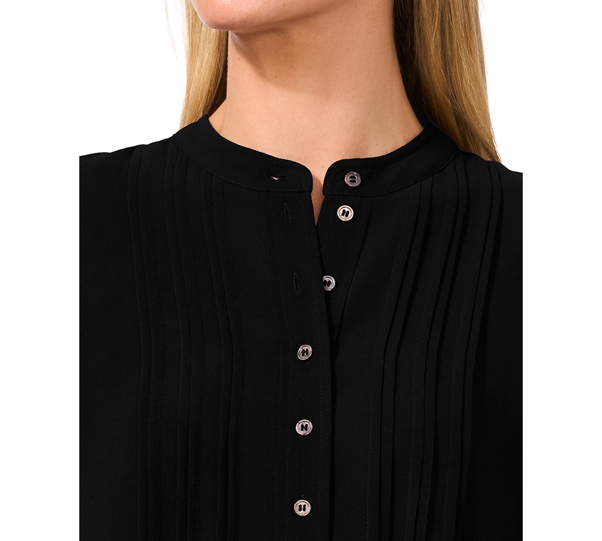 CeCe Women's Pintucked Blouse