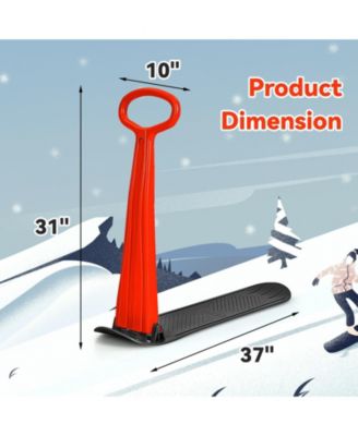 1-Rider Snow Scooter with Grip Handle-Red