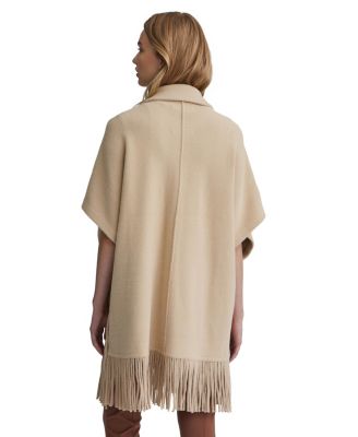 Women's Mink Eyelash Fringe Hem Cape