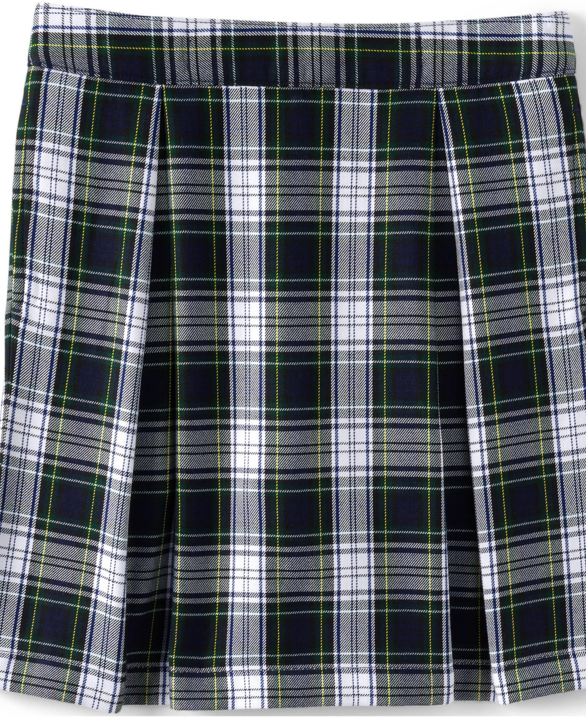 Lands' End Big Girls School Uniform Plaid Skort Top of Knee