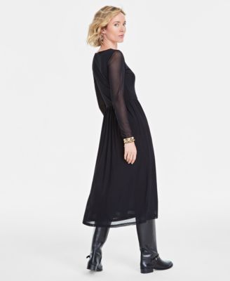 Women's Mesh Midi Dress, Created for Macy's