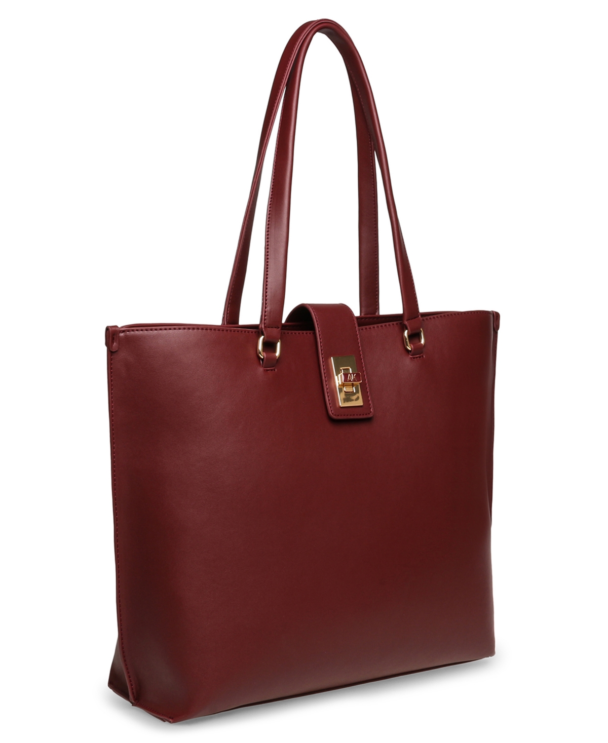 Anne Klein Women's Enamel Turn Lock Tote Bag