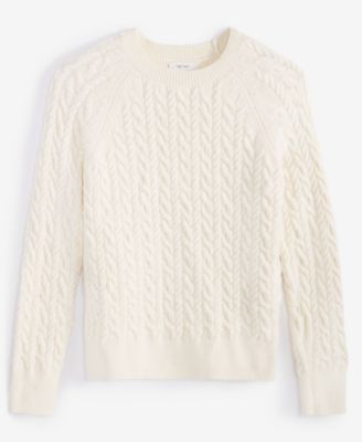 Уютный женский свитер с круглым вырезом On 34th из трикотажа кабельной вязки, созданный для Macy's