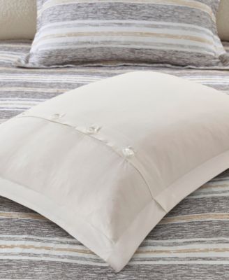 Oasis Oversized Chenille Jacquard Striped 8-Pc. Comforter Set, Full/Queen