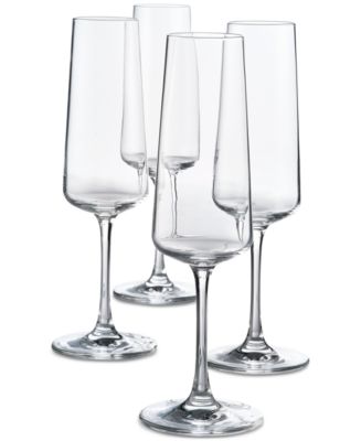 The Cellar Flur Collection 8.79-oz. Stemmed Champagne Glasses, Set of 4, Exclusively at Macy’s - Macy's