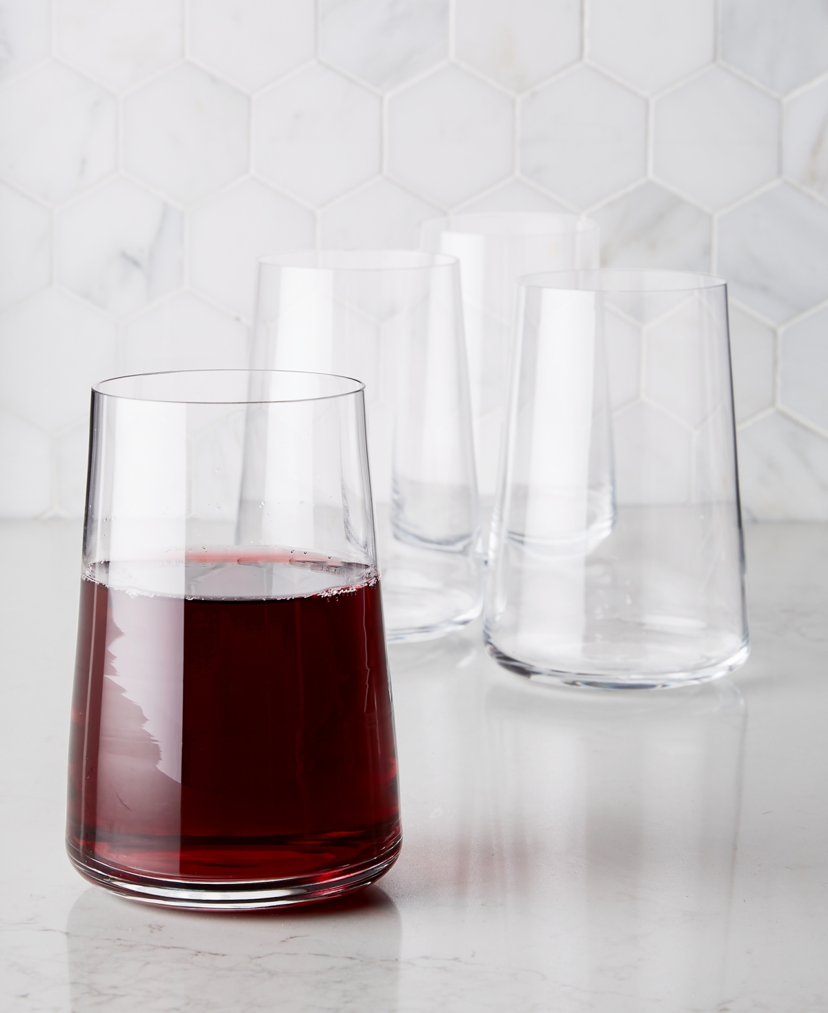 The Cellar Flur Collection 16.64-oz. Stemless Wine Glass, Set Of 4, Exclusively At Macy's In No Color