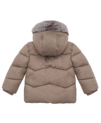 Baby Boys Sherpa Lined Puffer Jacket Winter Coat