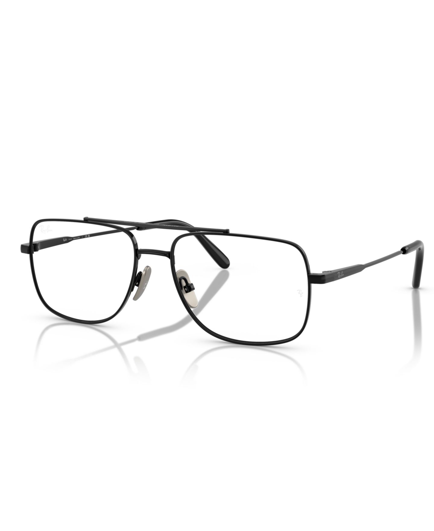 Очки Ray-Ban Unisex Square Titanium RB8797 William Titanium Optics Eyeglasses, цвет: Чёрный — фото 1