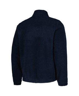 Men's Navy West Virginia Mountaineers Pinch Runner Half-Zip Top