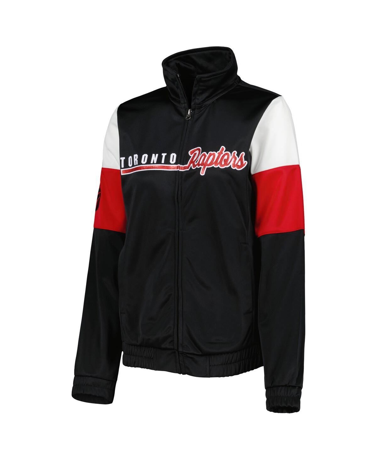 G-iii 4her By Carl Banks Women's Black Toronto Raptors Change Up Full-zip Track Jacket In Black