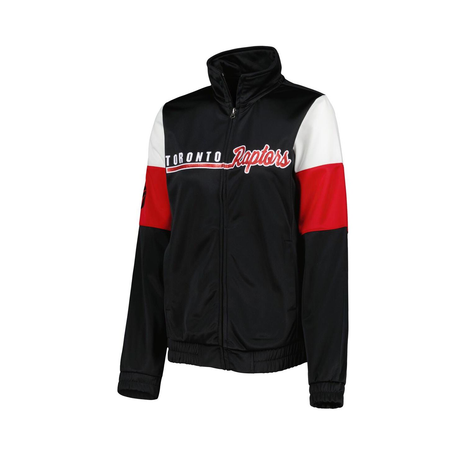 Women's Black Toronto Raptors Change Up Full-Zip Track Jacket