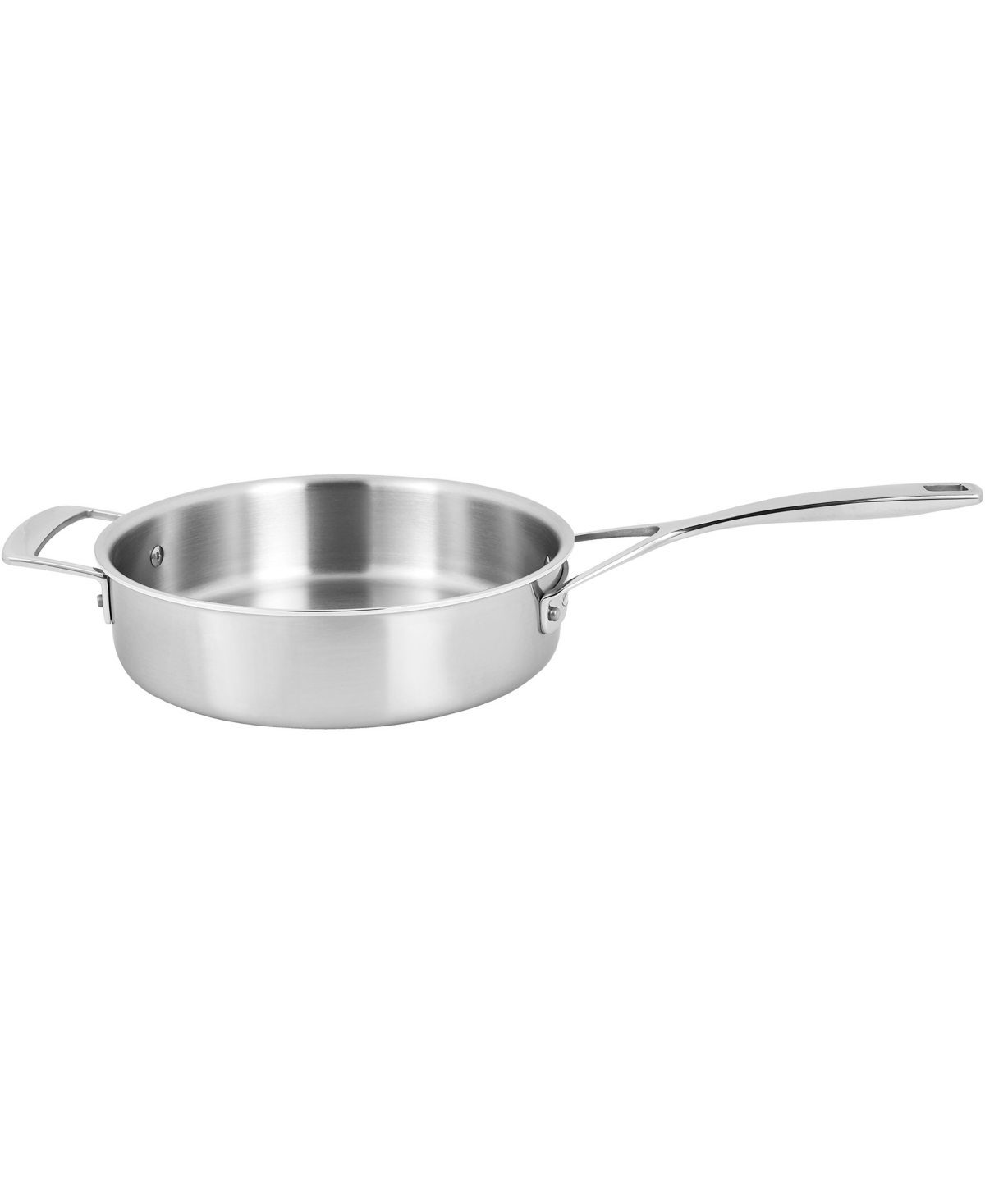 Shop Demeyere Essential 5 Stainless Steel 2-piece Saute Pan With Lid In Silver