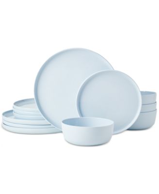 Mikasa Madison Misty Blue 12 Pc. Dinnerware Set Service for 4 Macy s