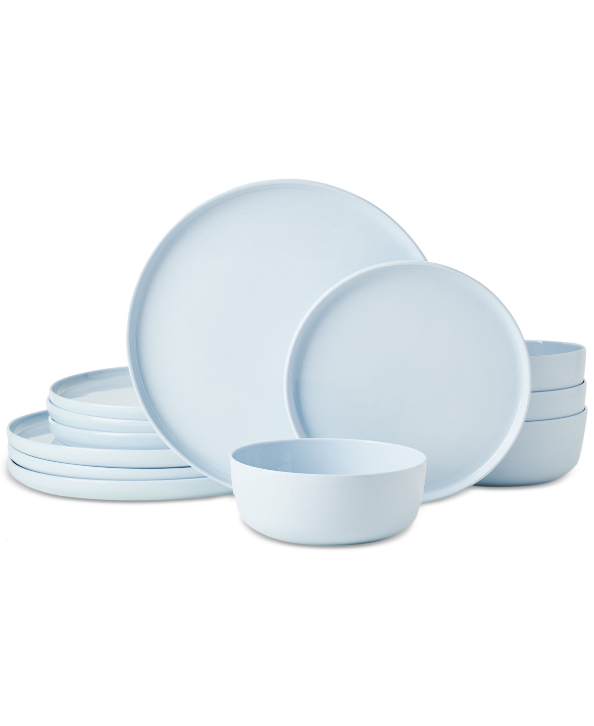 Mikasa Madison Misty Blue 12 Pc. Dinnerware Set, Service For 4 In Misty Blue