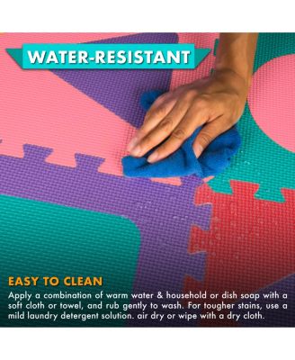 ProSource Kids Floor Play Mat 3/8-in, 36 Sq Ft - 36 Tiles