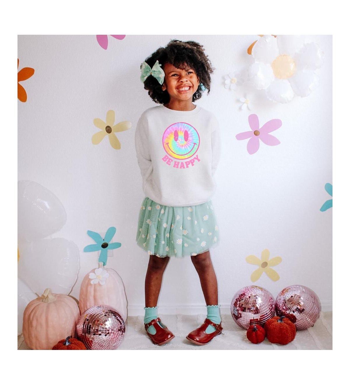 Sweet Wink Toddler Girls Be Happy Sweatshirt