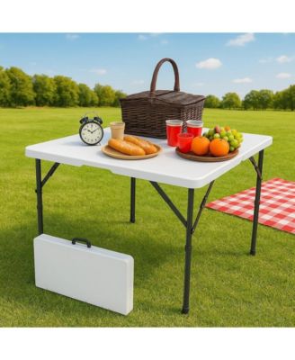 5-Piece Folding Table and Chair Set for Indoor/Outdoor Use