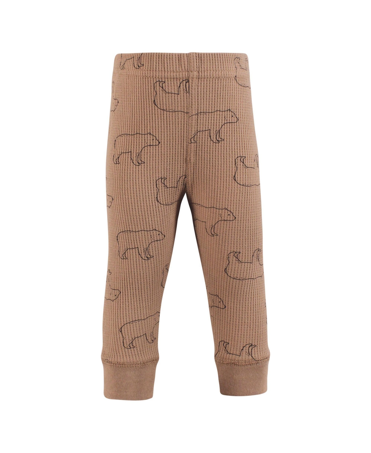 Hudson Baby Baby Boys Thermal Tapered Ankle Pants 4pk,- Bear tree