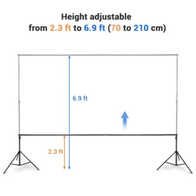 7x10Ft Backdrop Support Stand Kit Non-woven Backdrop Green Photography Video