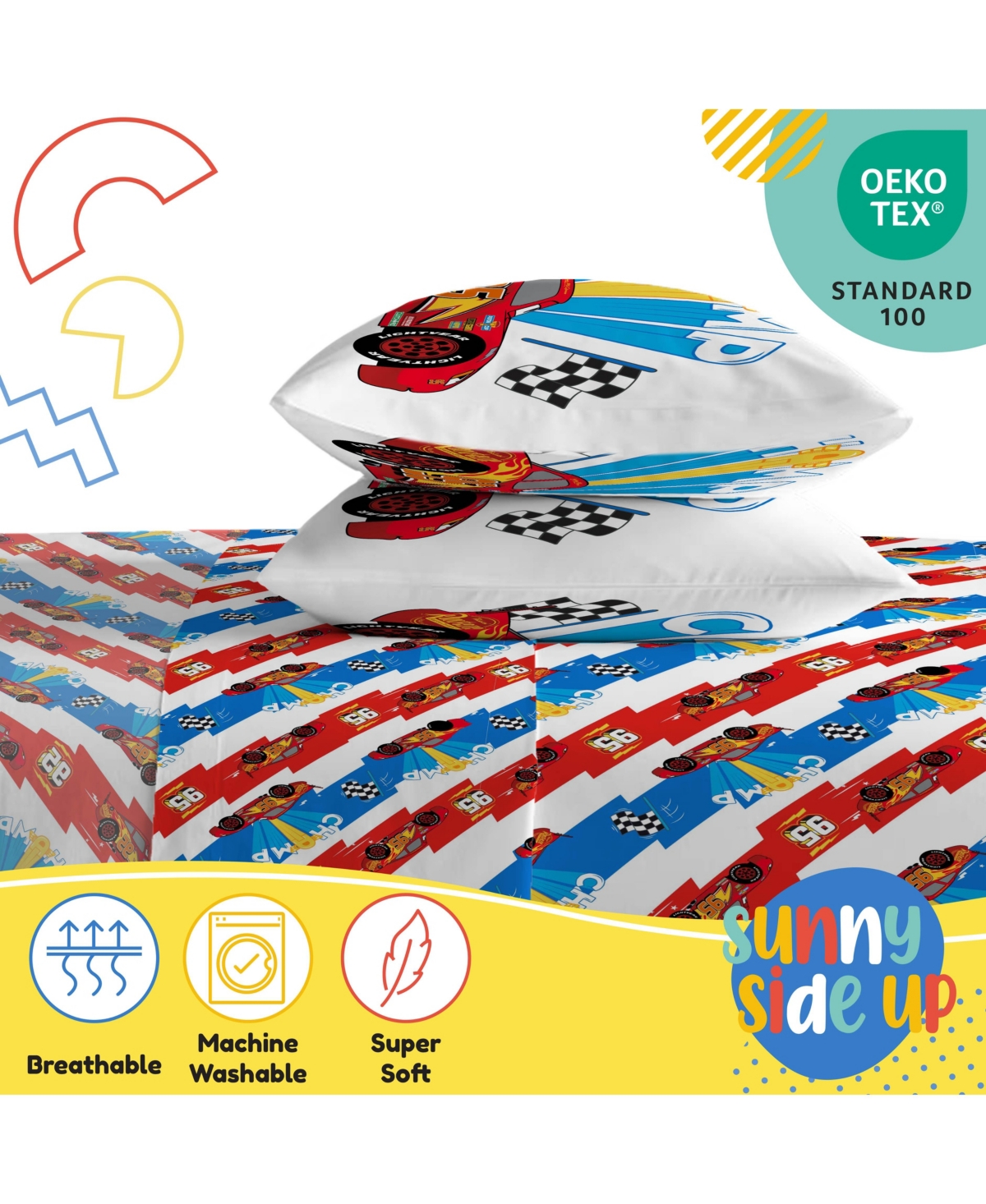 Sunny Side Up Disney Pixar Cars Sheet Set