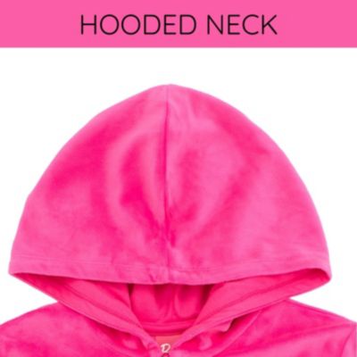 Toddler Girls Velour Matching Family Zip Up Hoodie & Pants Outfit Set Adult