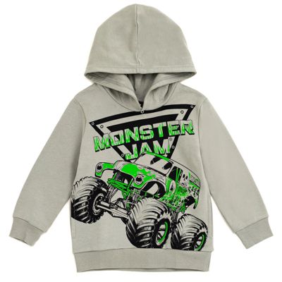 Little Boys Grave Digger Monster Mutt Megalodon Fleece Pullover Hoodie & Pants to