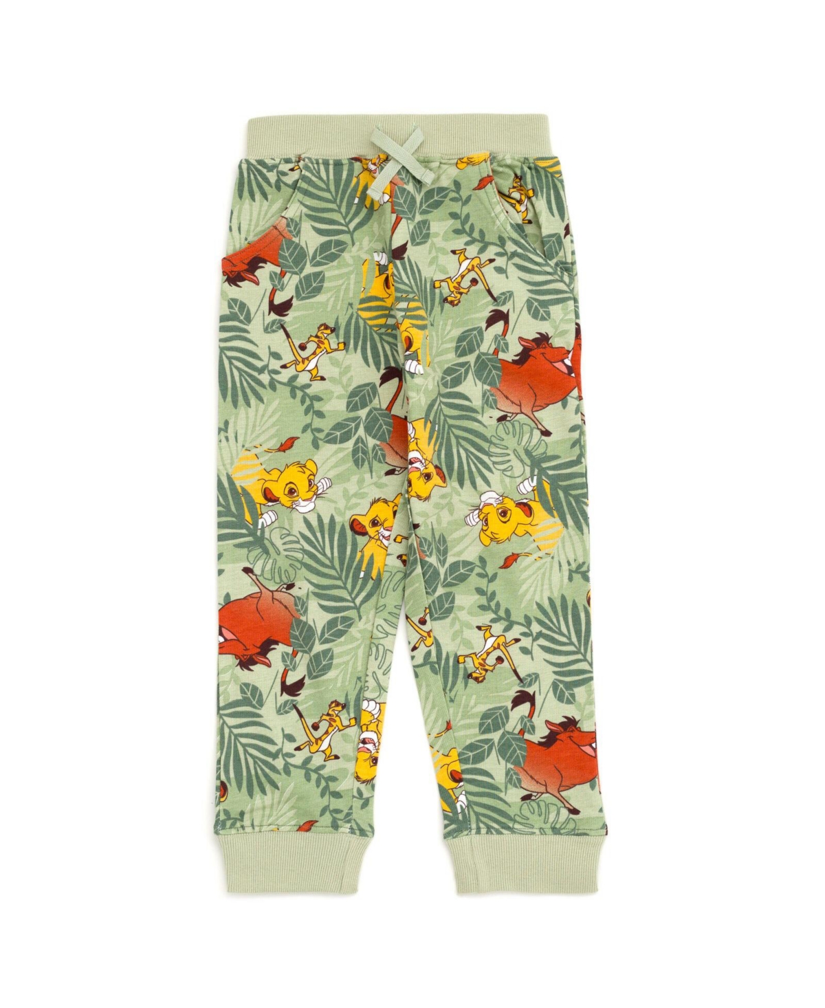 Disney Toddler Boys Lion King Toy Story Cars French Terry Sweatshirt and Jogger Pants Outfit Set to (2T - 10-12)