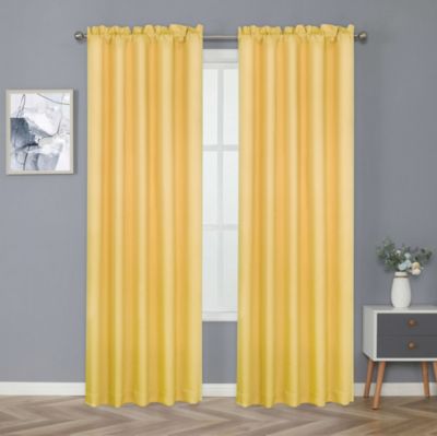 Basic Drape Woven Jacquard Thermal Curtain Panel
