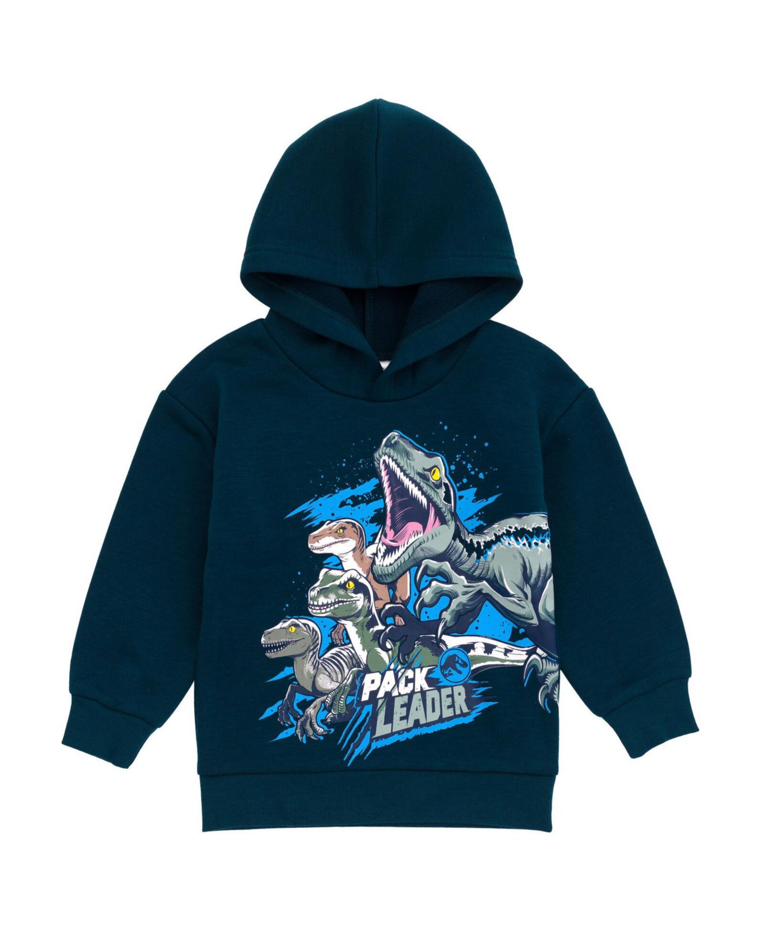 Toddler Boys 2T-5T Jurassic World Dinosaur T-Rex Fleece Pullover Hoodie and Pants Outfit Set