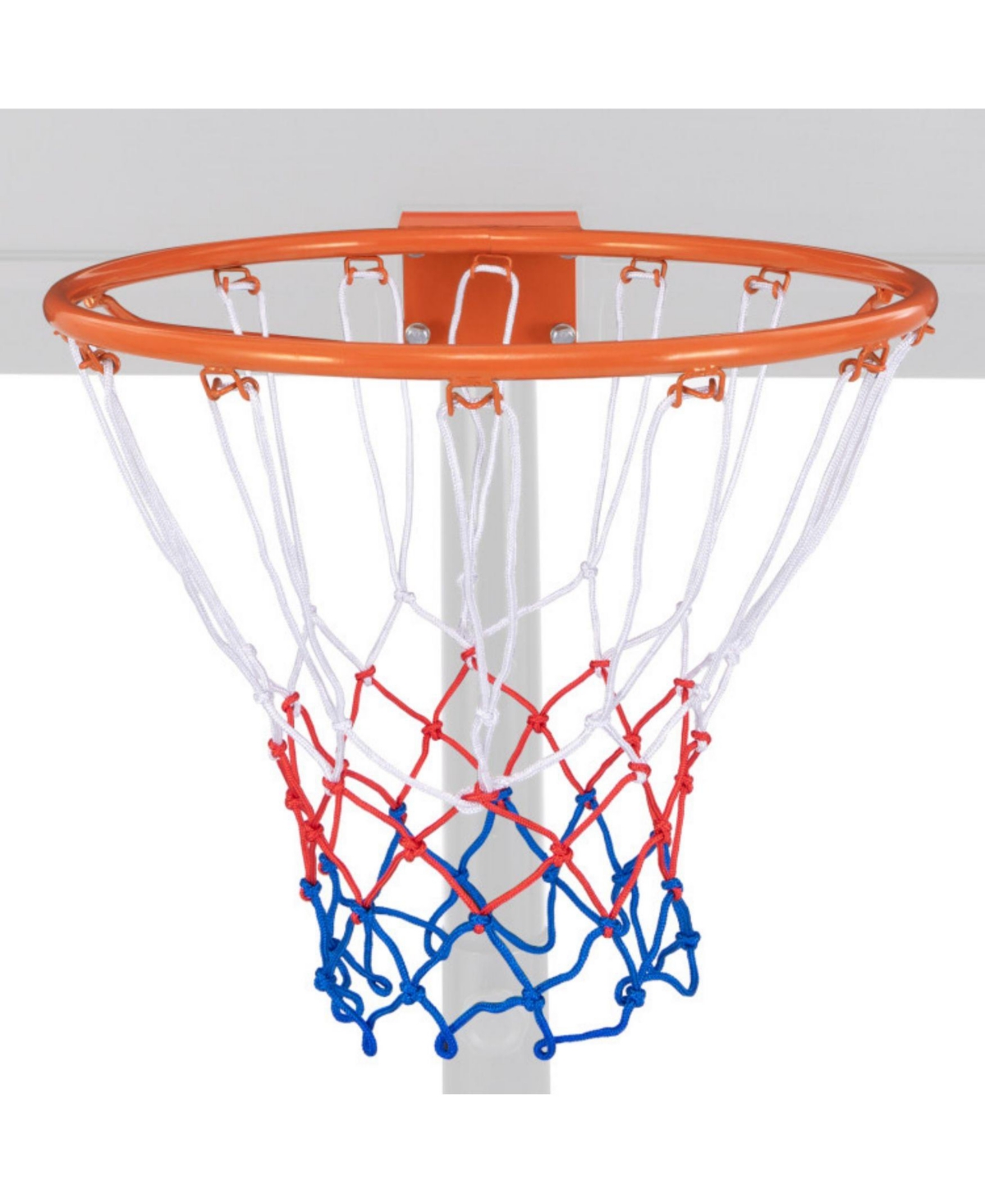Sugift Basketball Rim Goal Replacement with All Weather Net and Mounting Hardware- Orange