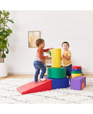 SoftZone Crawl and Climb Playtime Playset, Earthtone, 6-Piece