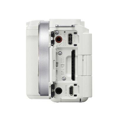 Sony Alpha ZVE10 II APS-C Interchangeable Lens Mirrorless Content Creators Camera Kit and 16-50mm Lens Kit (White)