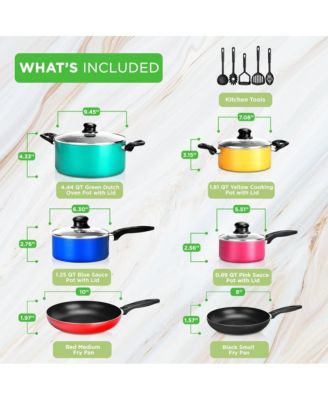 Nonstick Cookware Set, 15-Piece