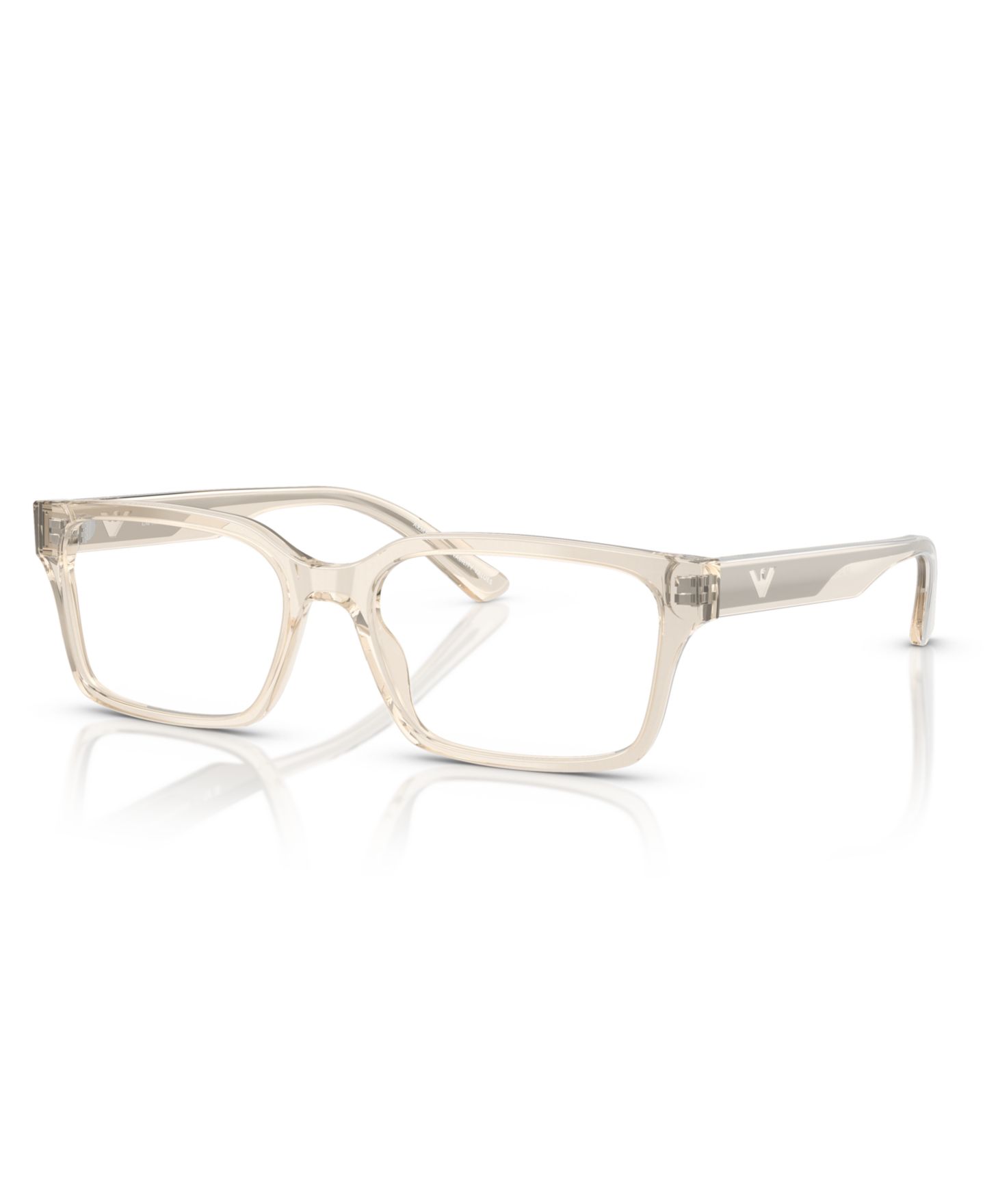 Мужские очки Emporio Armani Man Rectangle Plastic EA3244 Eyeglasses, цвет: Прозрачный — фото 1