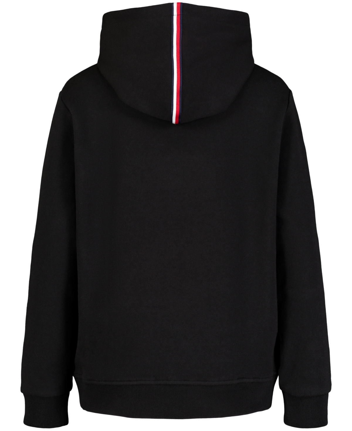 Tommy Hilfiger Big Boys Essential Logo Embroidered Fleece Hoodie In Tommy Black
