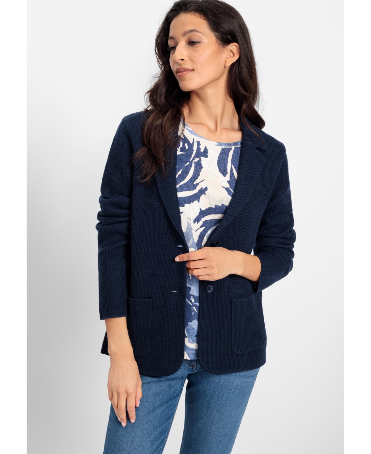 Olsen Women's Merino Wool Blend Blazer