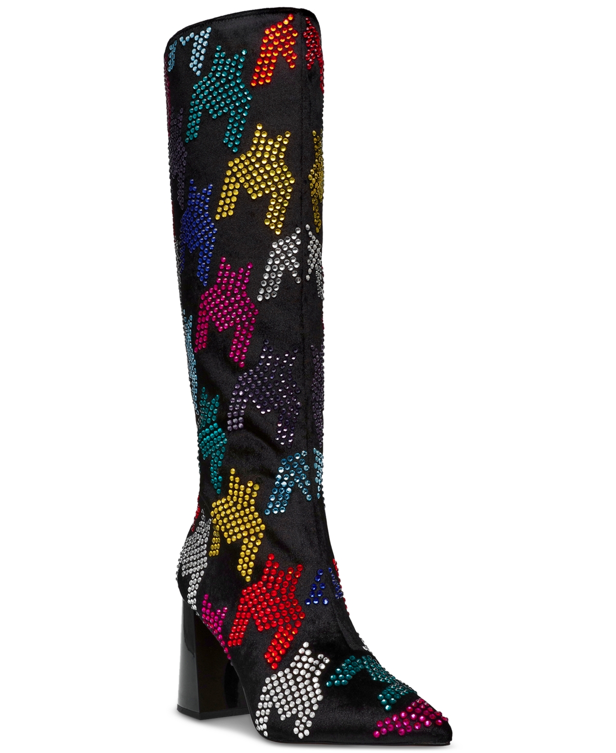 BETSEY JOHNSON WOMEN'S NAOMY TALL BLOCK-HEEL BOOTS 