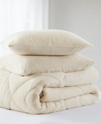 Kyla Double Diamond Quilted Teddy 3-Pc. Comforter Set, King/California King