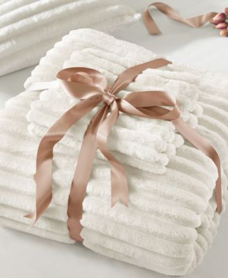 Avril Fluffy Ribbed Plush 2-Pc. Comforter Set, Twin/Twin XL