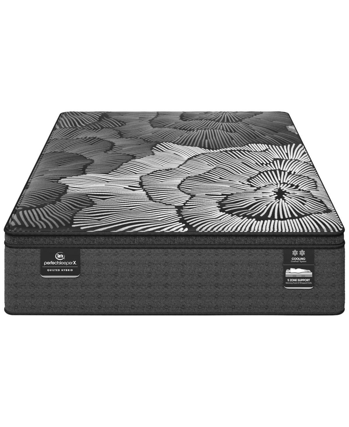 Serta Perfect Sleeper X Max Plush Pillow Top 15" Quilted Hybrid Mattress Set In No Color