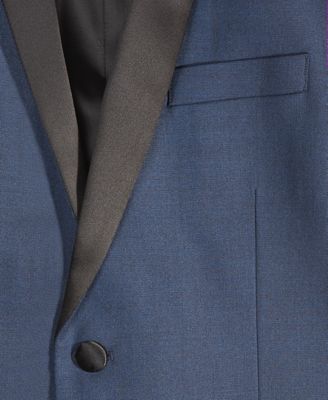 Big Boys Stretch Sharkskin Shawl Collar Sportscoat