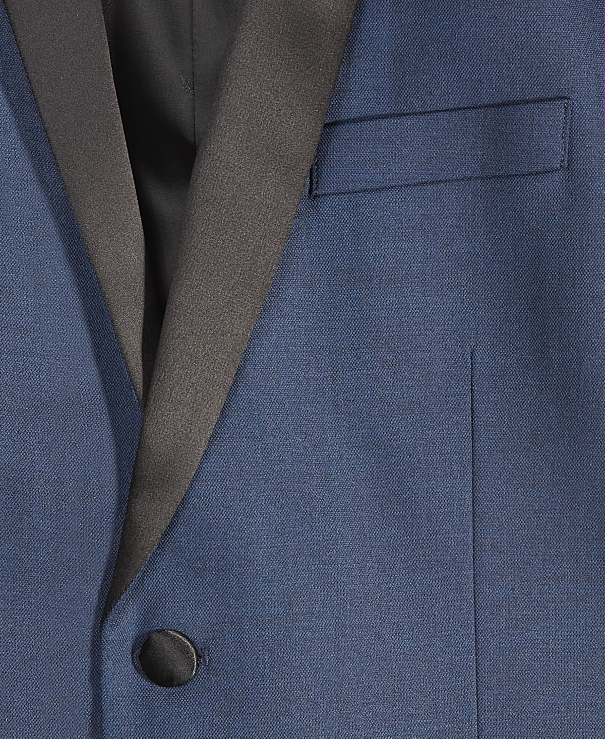 Tommy Hilfiger Big Boys Stretch Sharkskin Shawl Collar Sportscoat In Dark Blue