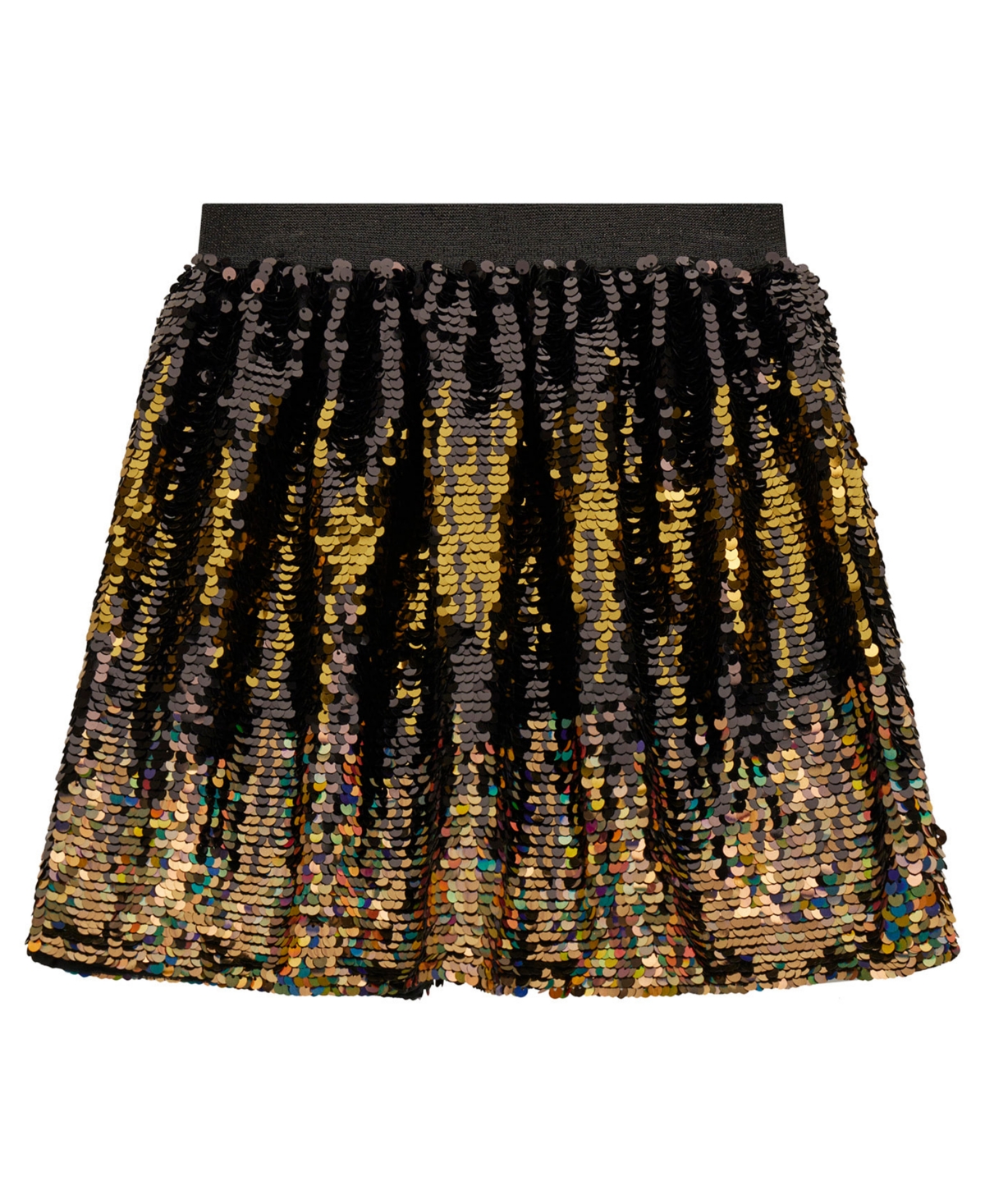 Guess Girls Sequin Mini Skirt In Gold