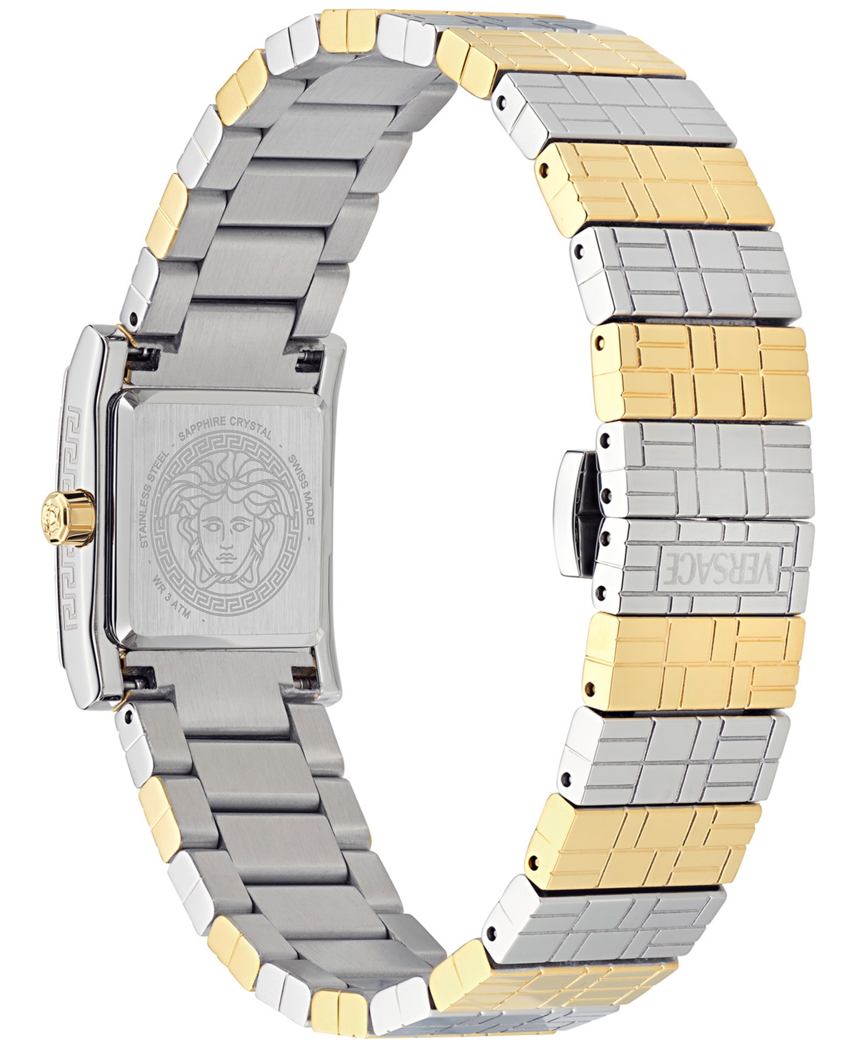 Versace Women's Swiss Mosaic Two-tone Stainless Steel Bracelet Watch 22mm In Two Tone