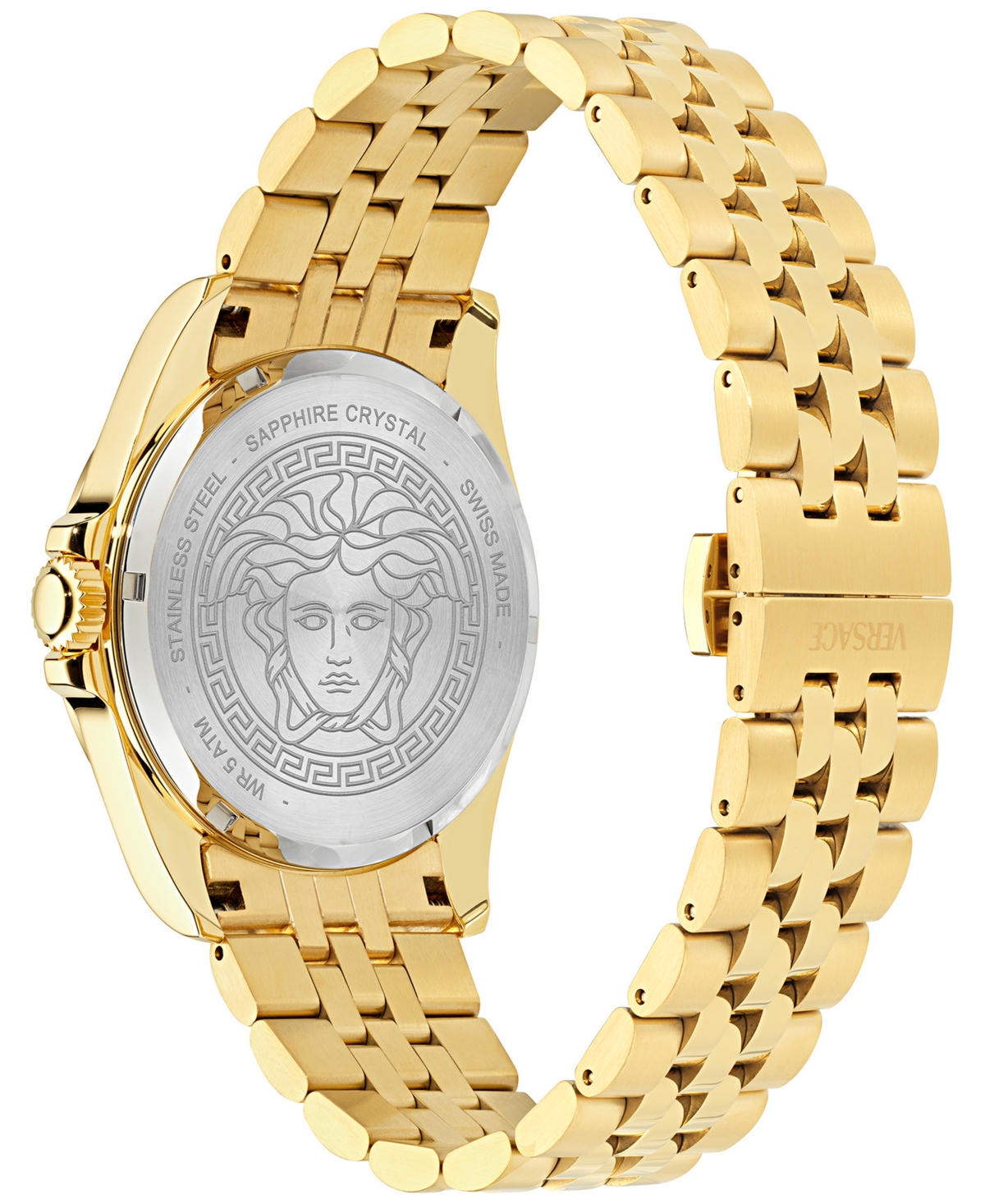 Versace Men's Swiss Anteo Gold Ion Plated Stainless Steel Bracelet Watch 41mm In Ip Yellow Gold