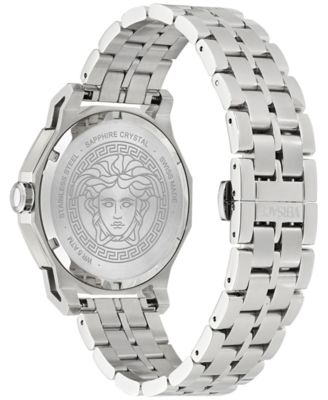 Men's Swiss Stainless Steel Bracelet Watch 43mm