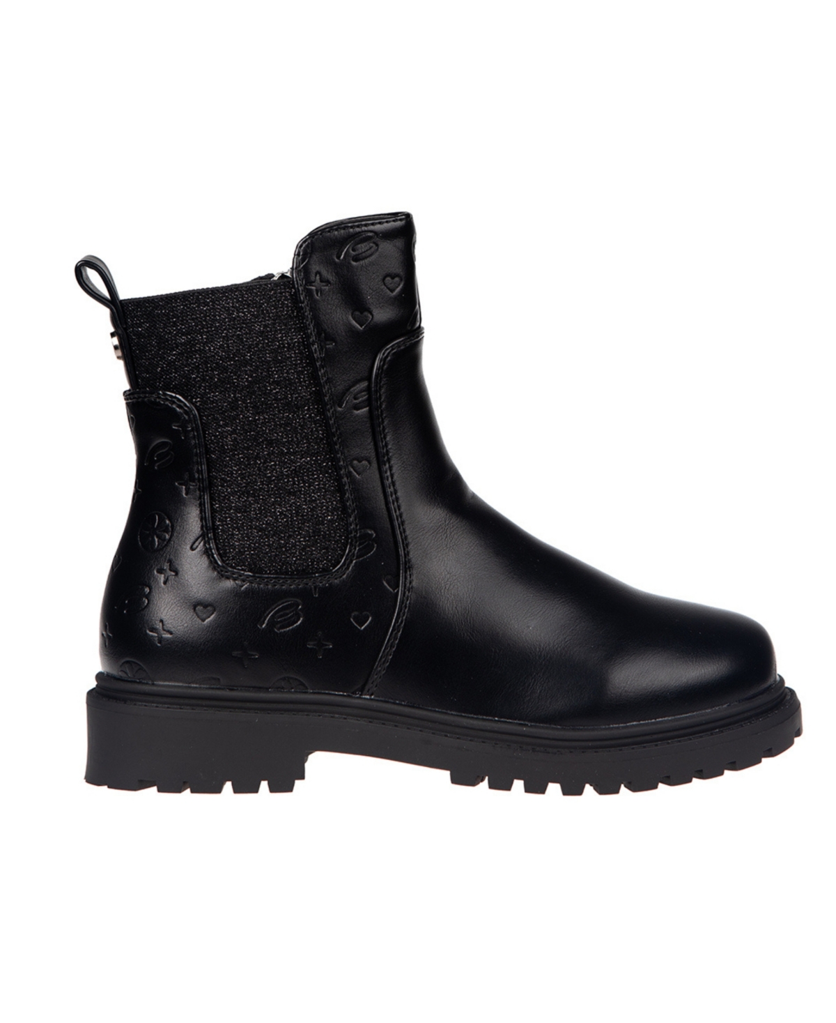 Bebe Little and Big Girls Lurex Gore Chelsea Boot