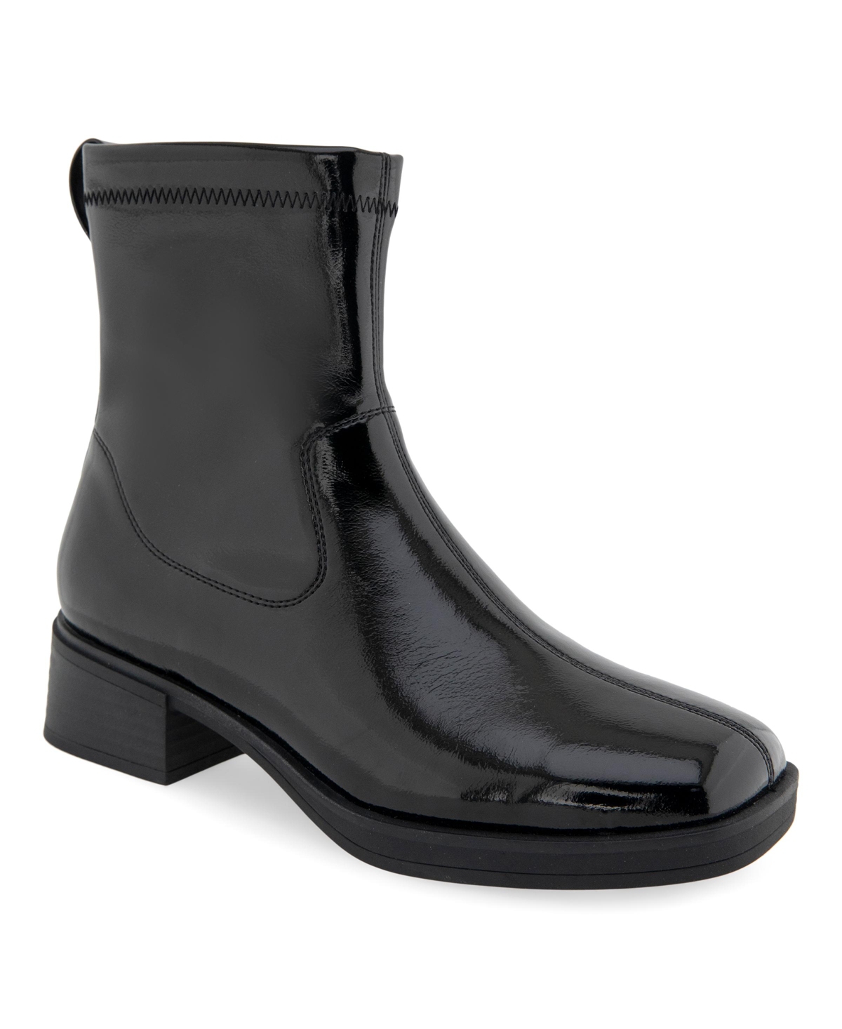 AEROSOLES WOMEN'S DAZZY BLOCK HEEL BOOTIES 