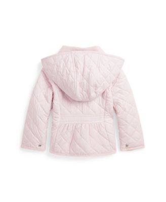 Toddler and Little Girls Quilted Water-Repellent Barn Jacket