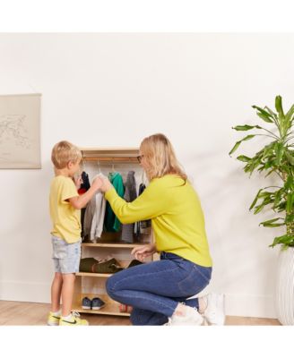 TrendiTot Clothing Rack, Natural, 1